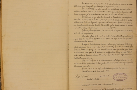 Kronika Vzděl&aacute;vac&iacute;ho a v&yacute;chovn&eacute;ho kroužku studentsk&eacute;ho při st&aacute;tn&iacute;m re&aacute;ln&eacute;m gymn&aacute;ziu ve Vala&scaron;sk&eacute;m Meziř&iacute;č&iacute;